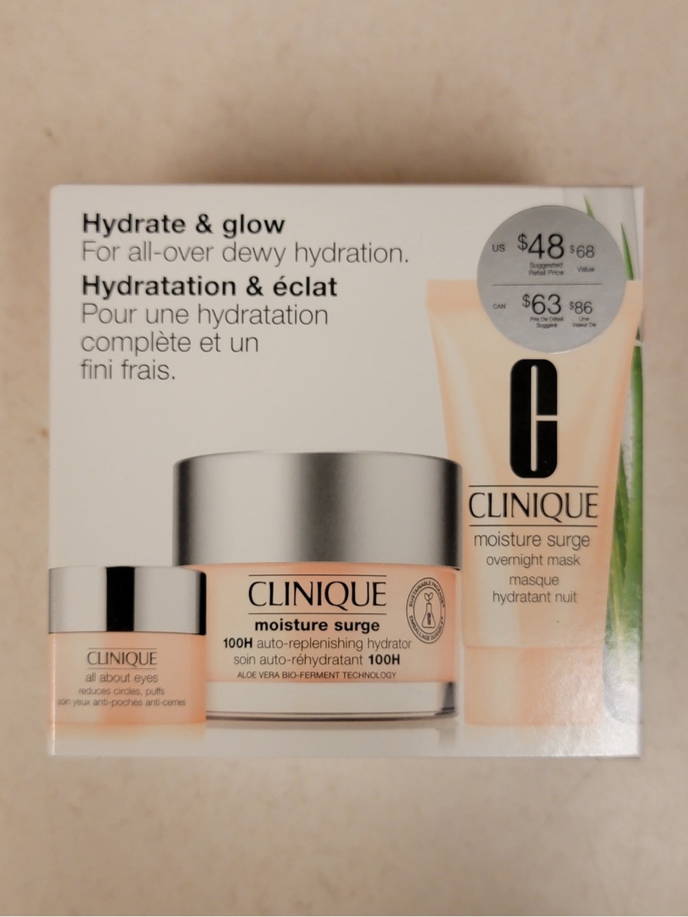 Clinique Moisture Surge Hydrating Set - Three Moisture Surge Products